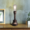 Vintage industrial water pipe table lamp